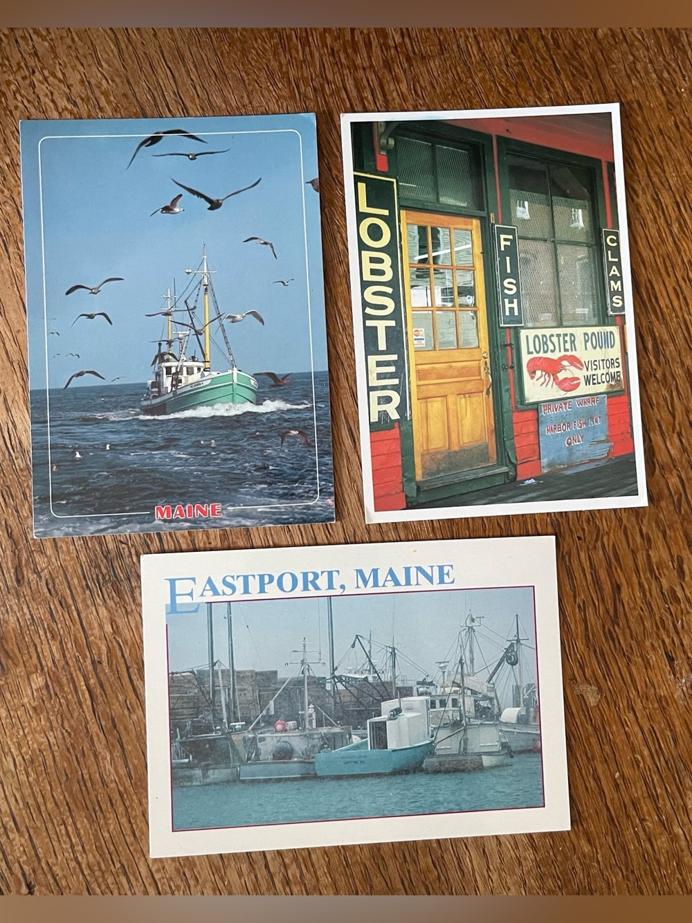 Postcards of Maine Vintage UNPOSTED Lot of 3 Various Portland Eastport
